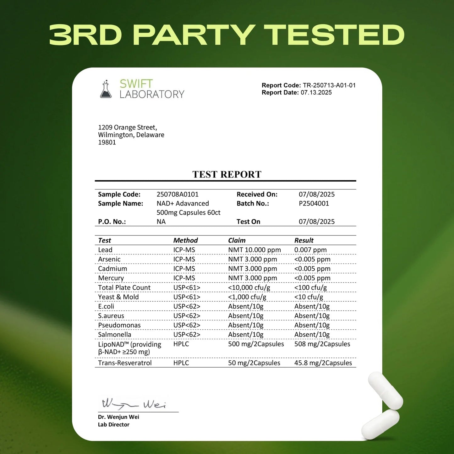 NAD+ Advanced Anti-Aging Supplement