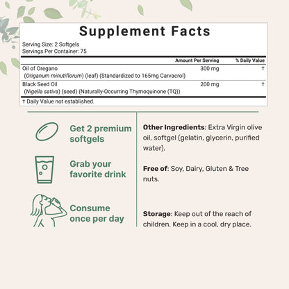 Oil of Oregano Softgels