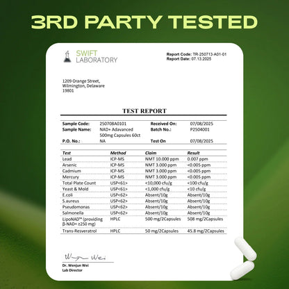 NAD+ Advanced Anti-Aging Supplement