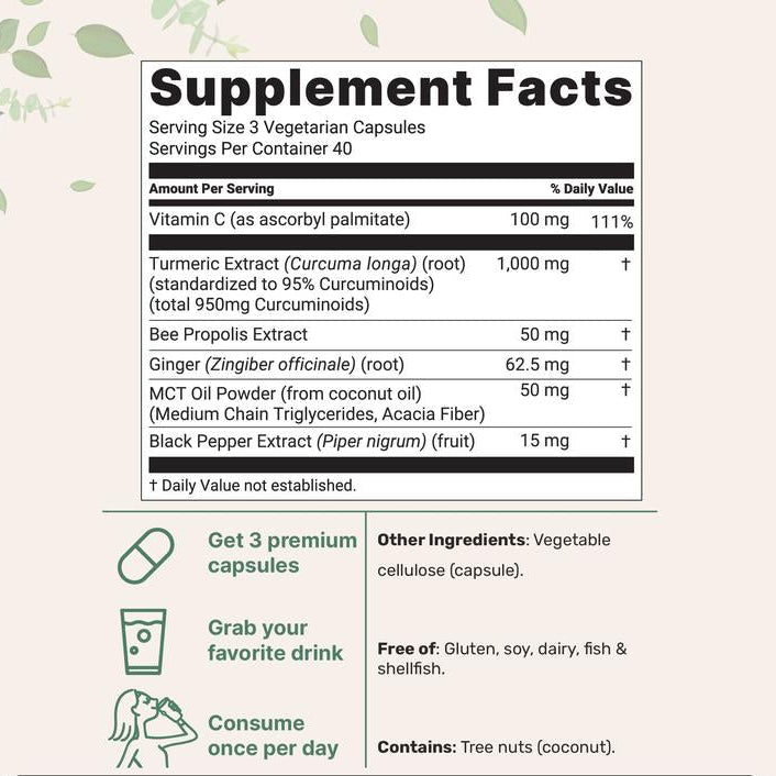 Turmeric Curcumin Capsules (1,000mg)