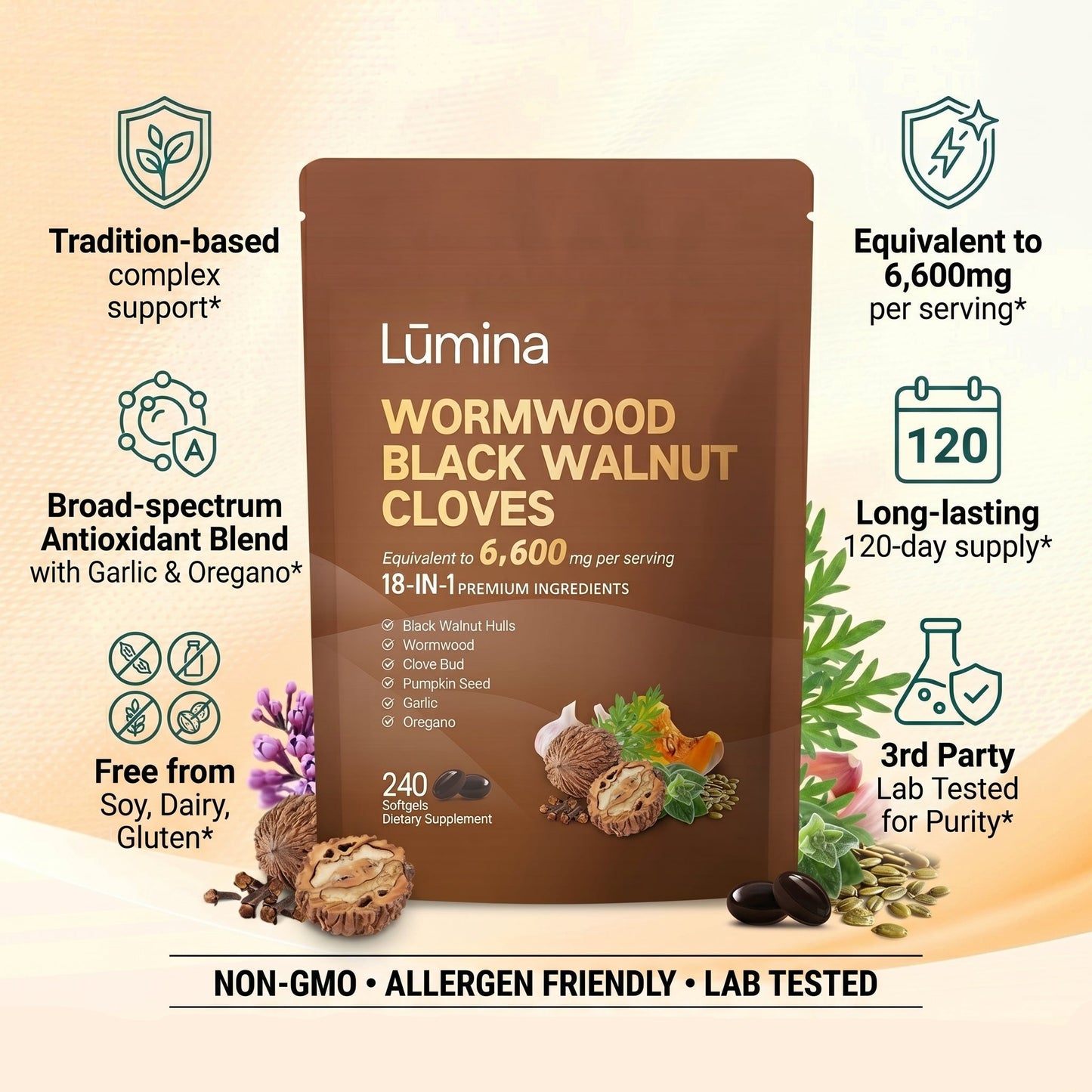 Black Walnut & Wormwood Botanical Cleanse