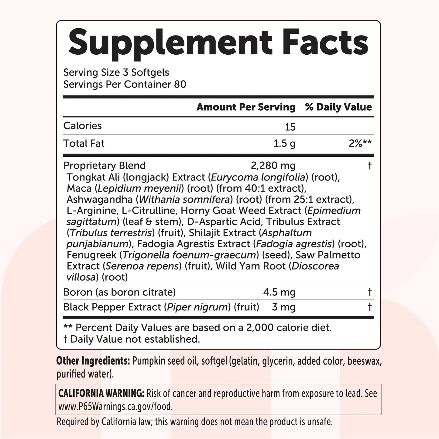 Testosterone 15-in-1 Softgels